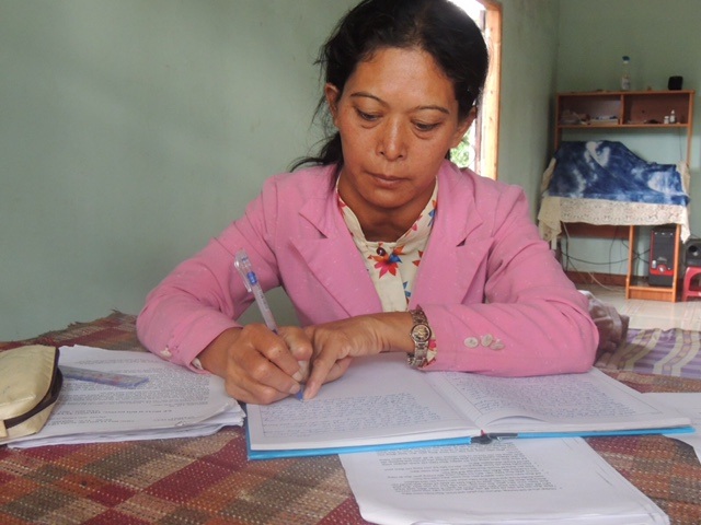 Tình yêu nghề luôn thôi thúc cô lên lớp dạy học trò